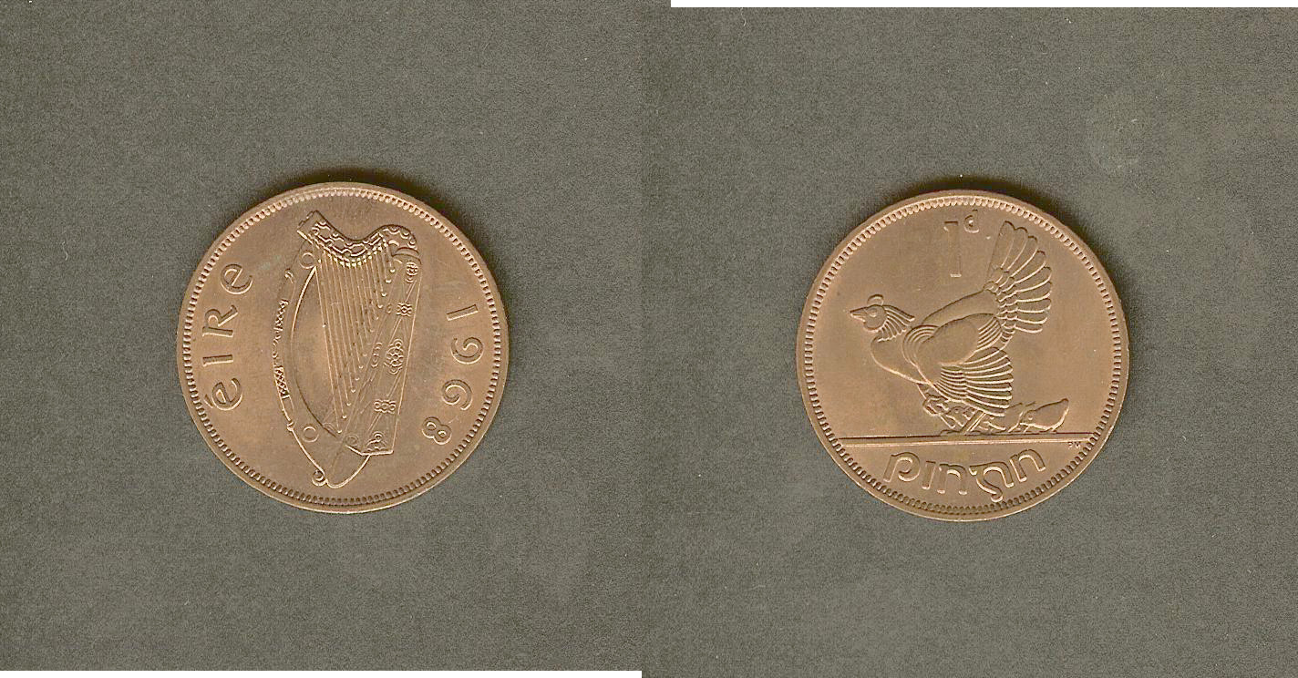IRLANDE penny 1968 SPL